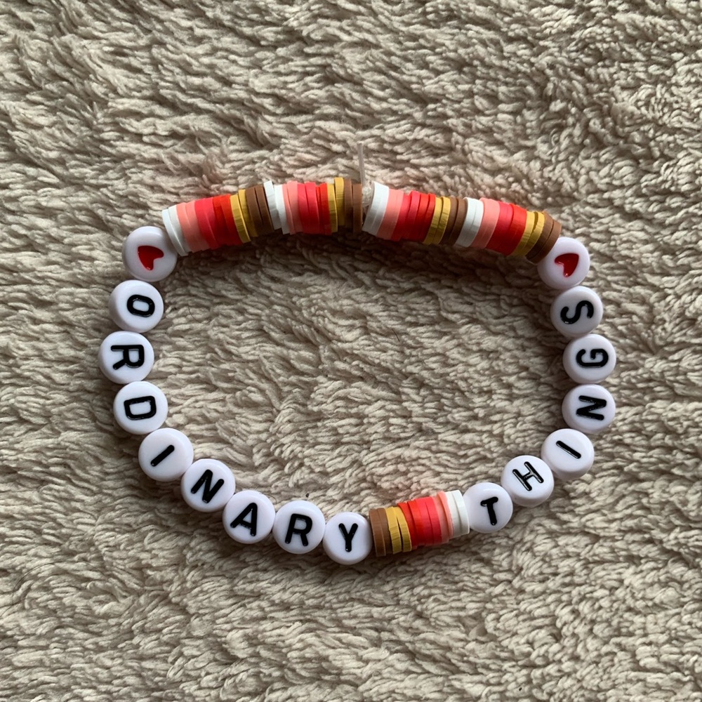 ordinary things ~ ariana grande handmade bracelet